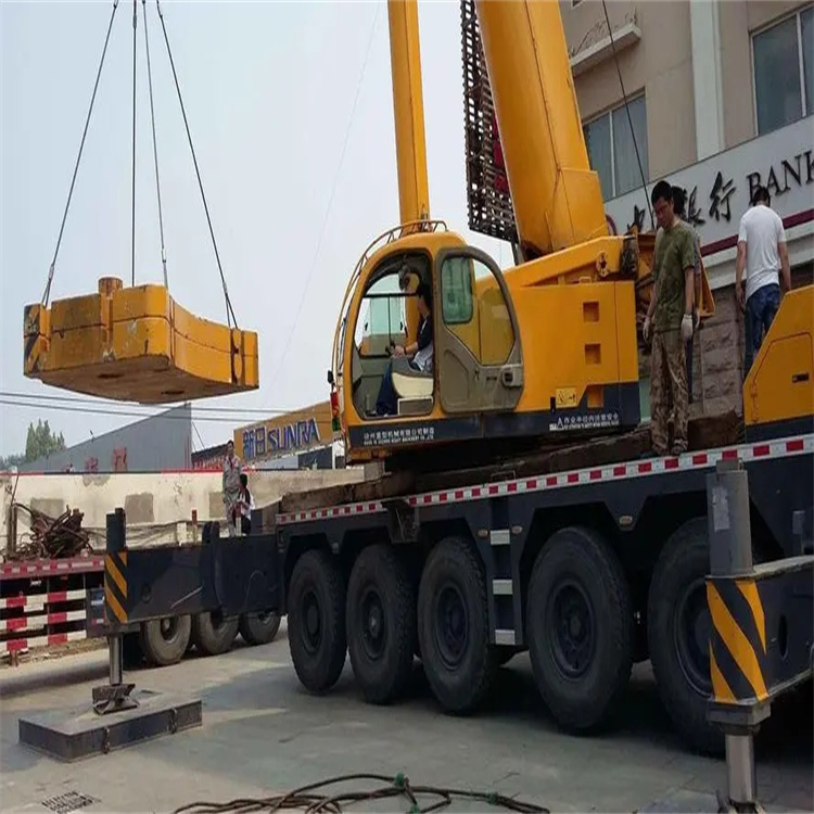 保定莲池当地吊车出租|机器吊装|75吨|工厂搬迁服务